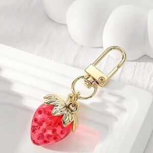 Strawberry Keychain l Bag Clip | Purse‎ Clip